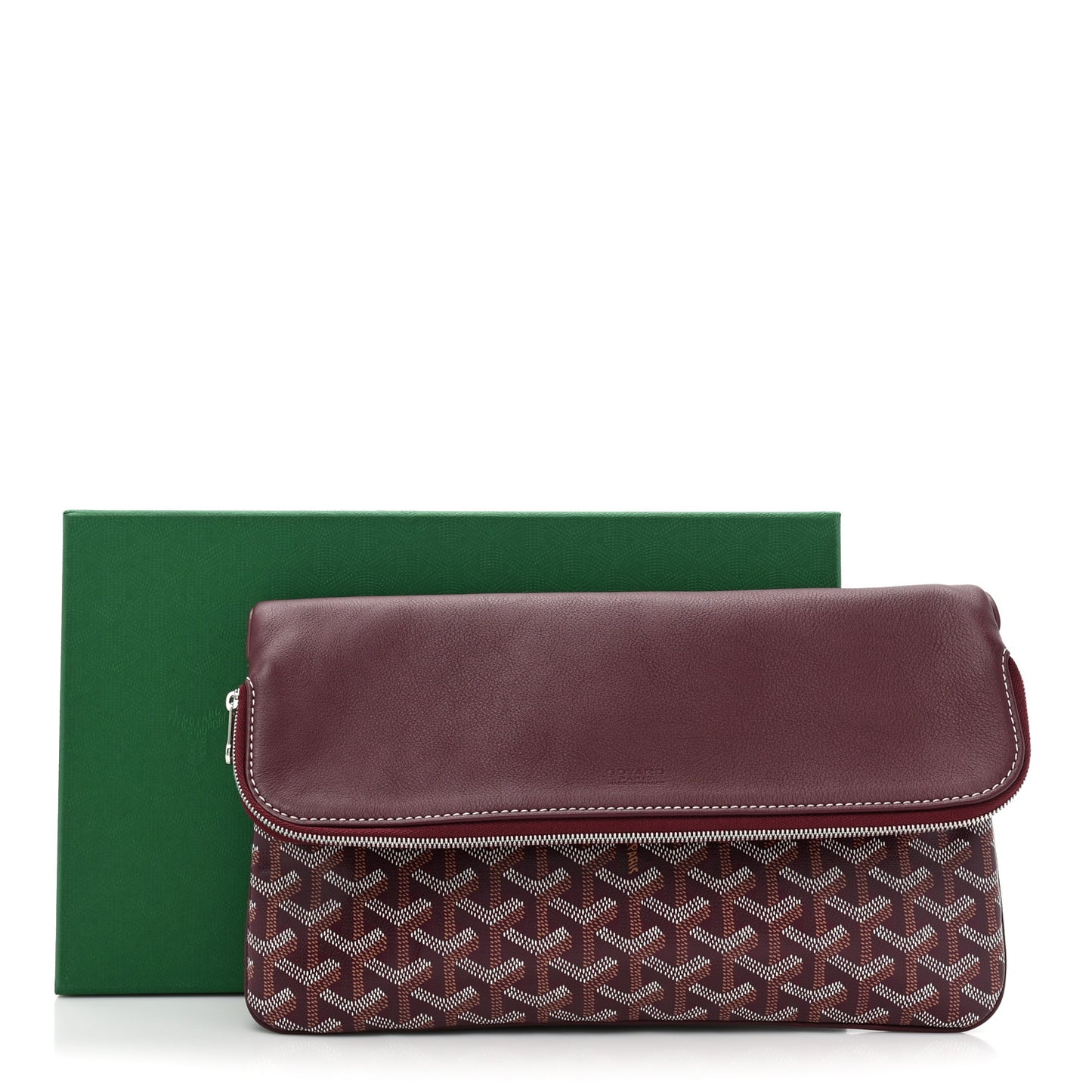 Goyardine Sainte Marie Soft Clutch Bordeaux