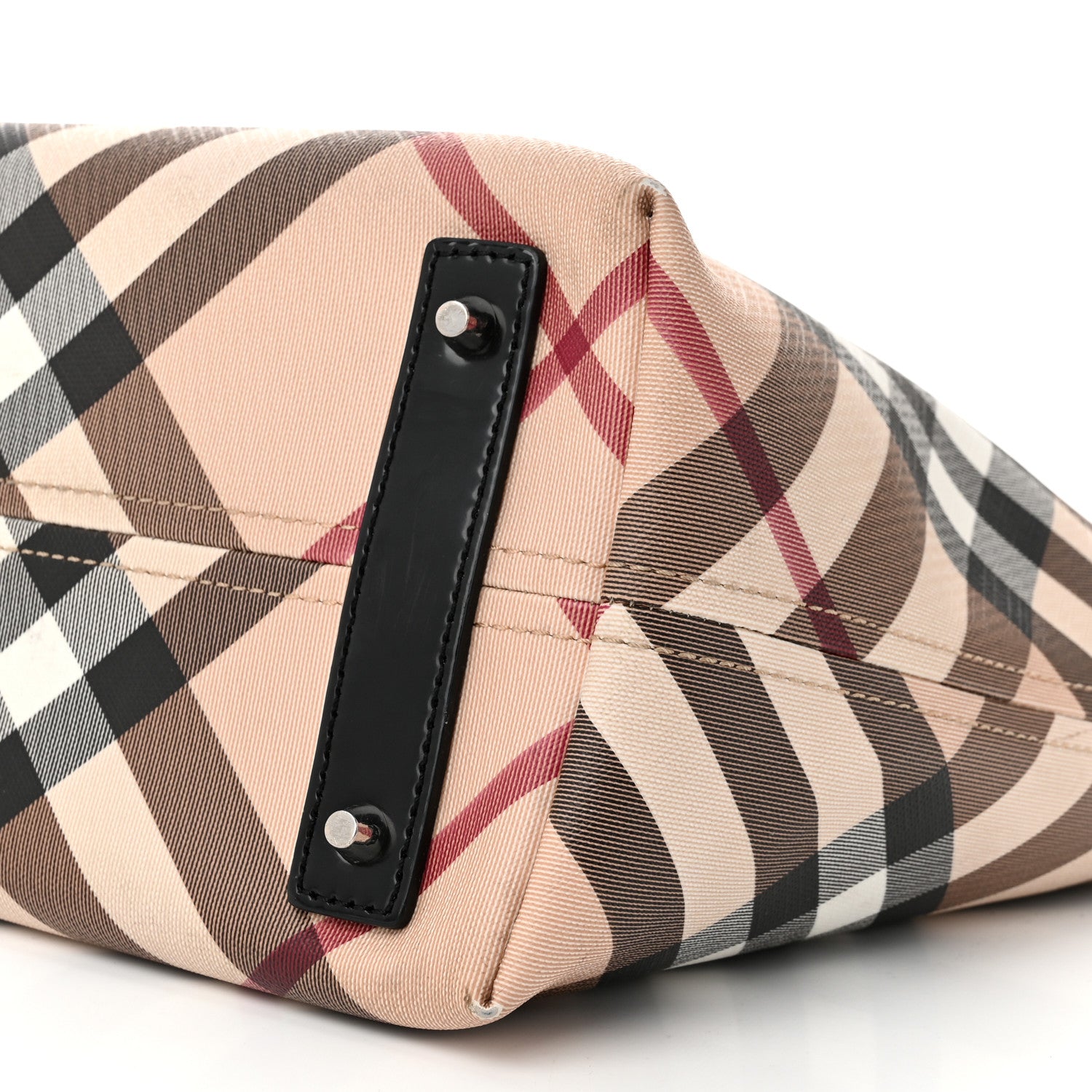 Burberry Supernova Check Small Nickie Tote Black 11 of 14