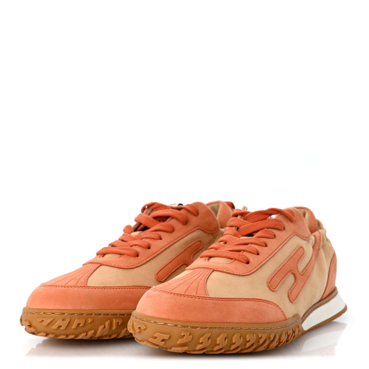 Suede Goatskin Jet Sneakers 40 Beige Natura Orange Nacarat