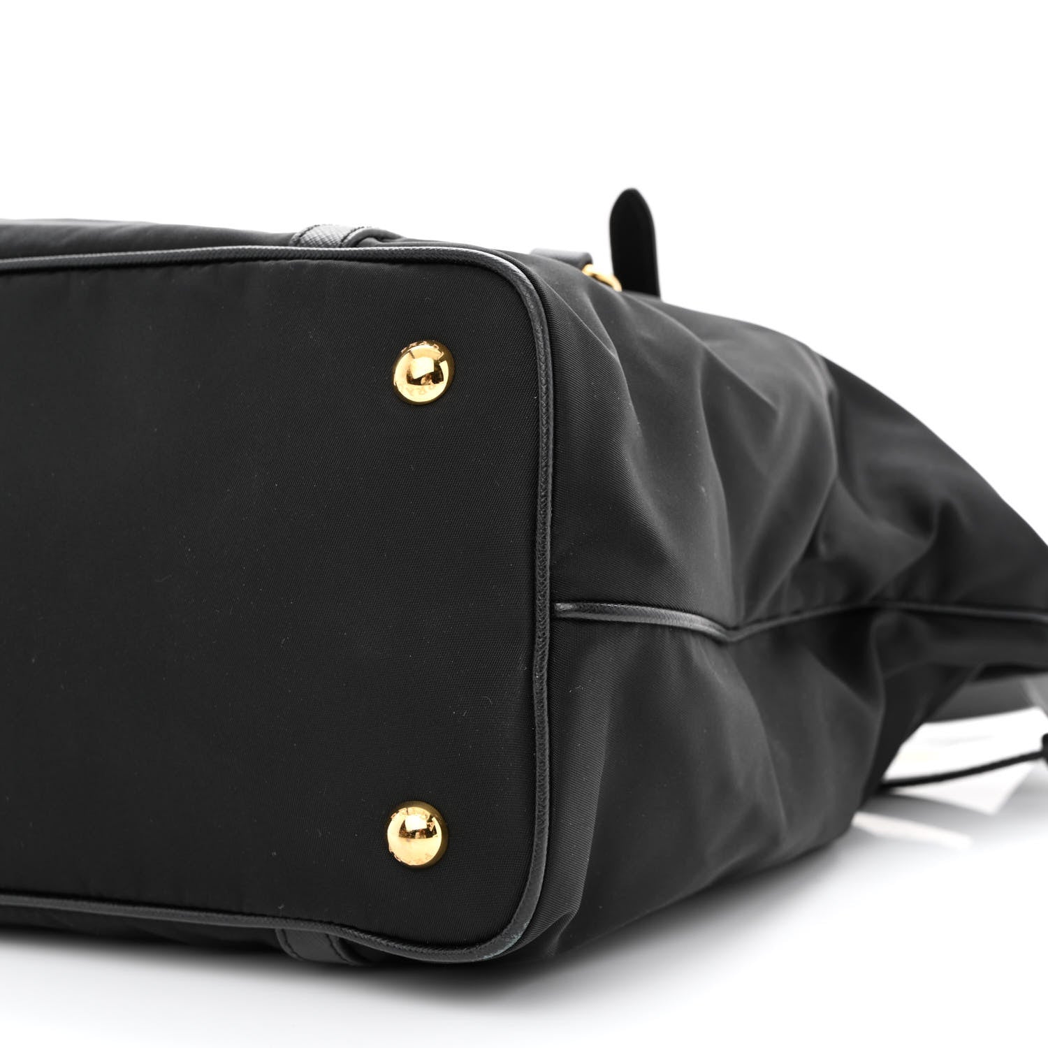 Prada Tessuto Nylon Saffiano Tote Black 11 of 12