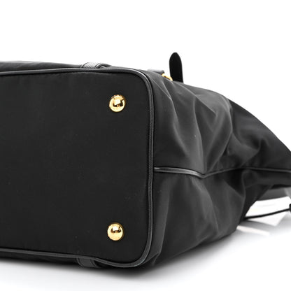 Prada Tessuto Nylon Saffiano Tote Black 11 of 12