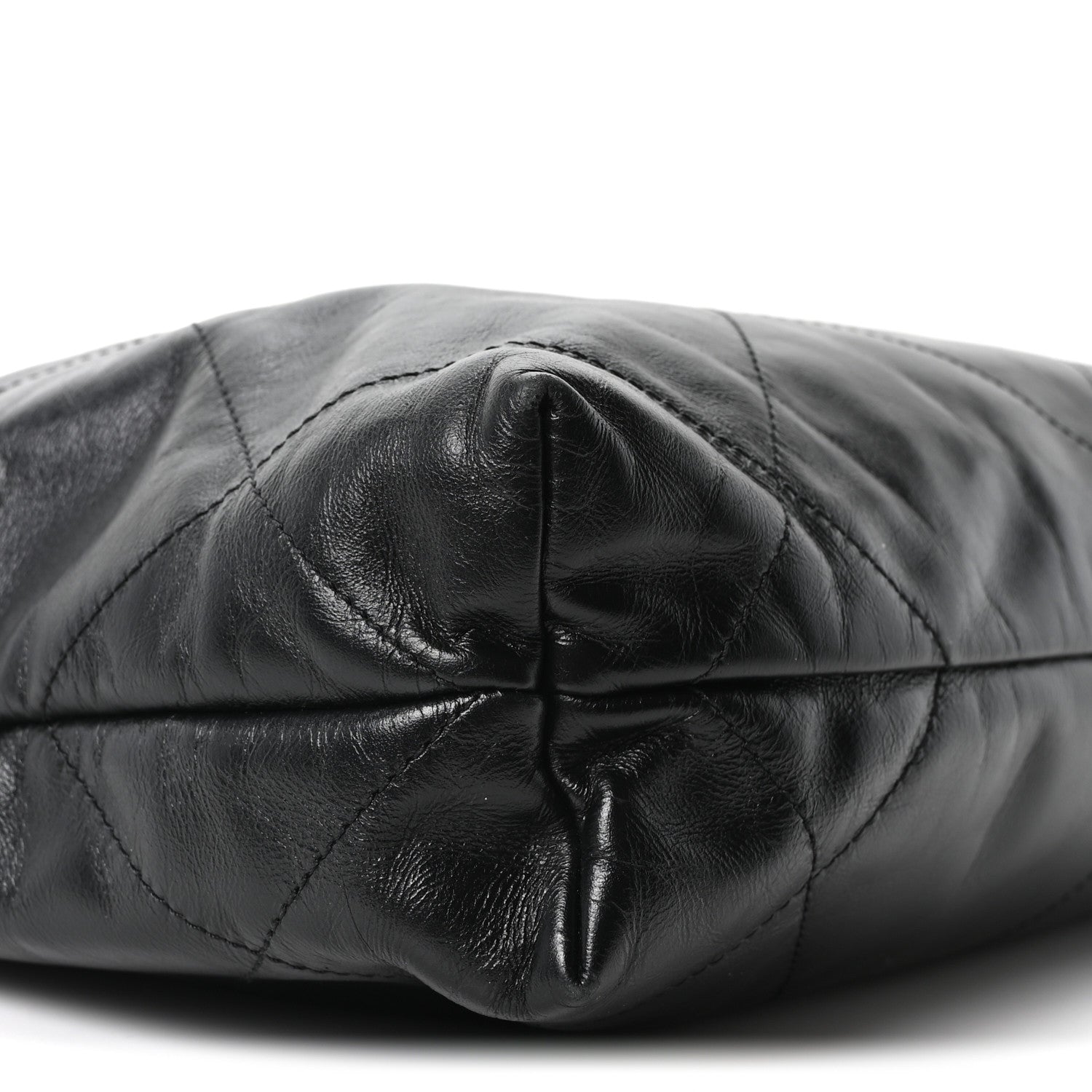 Chanel Shiny Calfskin Quilted Small Chanel 22 Black 10 of 11