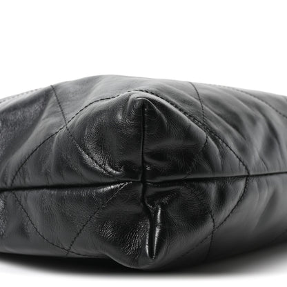 Chanel Shiny Calfskin Quilted Small Chanel 22 Black 10 of 11