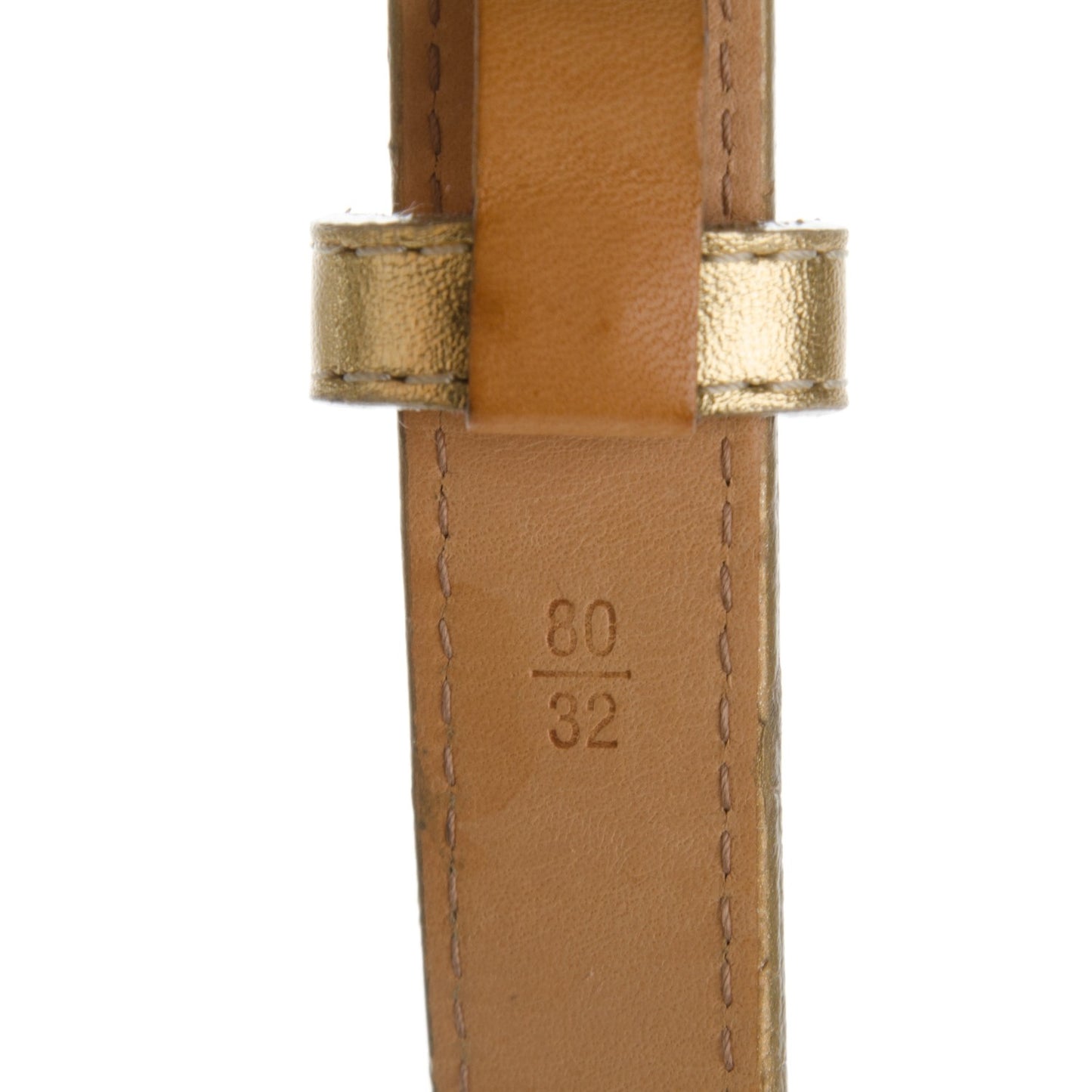 Signature LV Initiales Belt Gold 80 32
