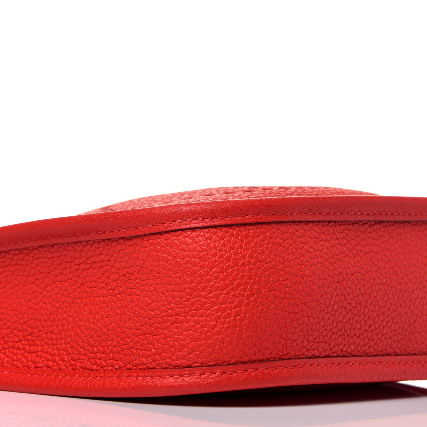 Hermes Taurillon Clemence Evelyne TPM Rouge De Coeur Bleu Du Nord 7 of 8