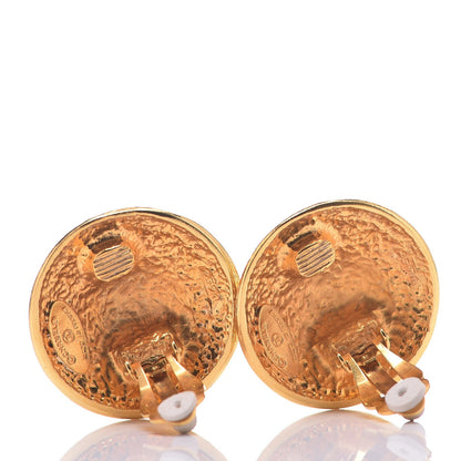 Chanel CC Clip On Earrings Gold 3 of 4