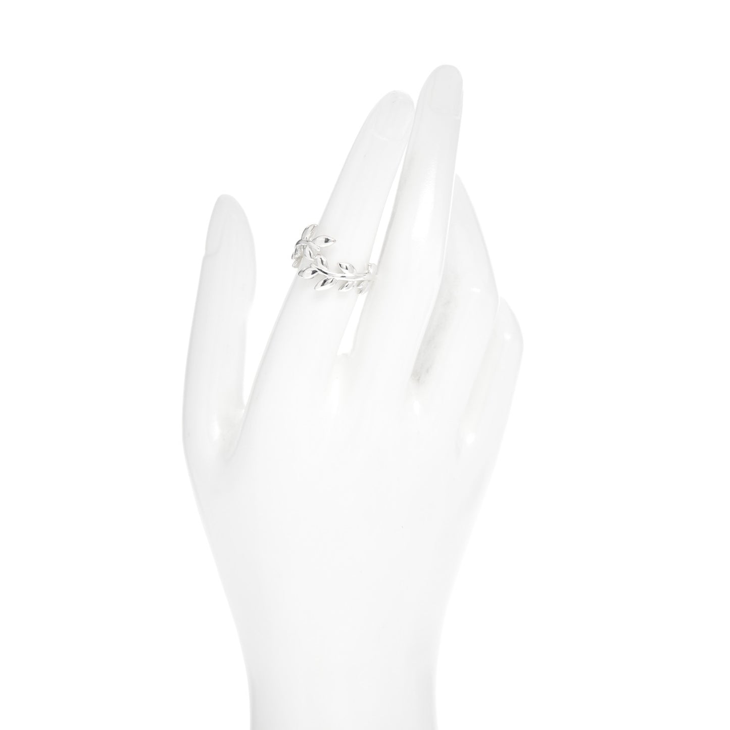 Sterling Silver Paloma Picasso Olive Leaf Bypass Ring 53 6.5