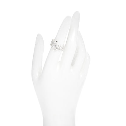 Tiffany Sterling Silver Paloma Picasso Olive Leaf Bypass Ring 53 6.5 2 of 5