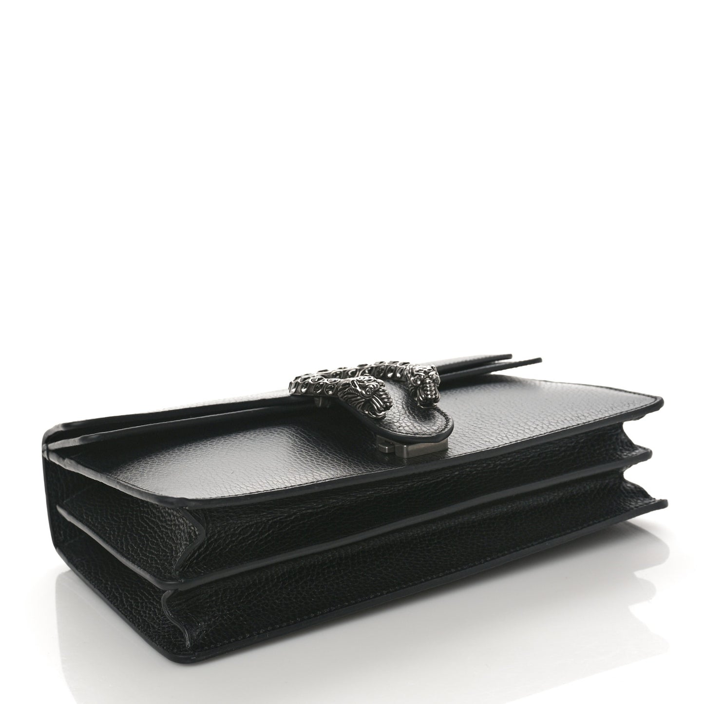 Pebbled Calfskin Small Dionysus Shoulder Bag Black