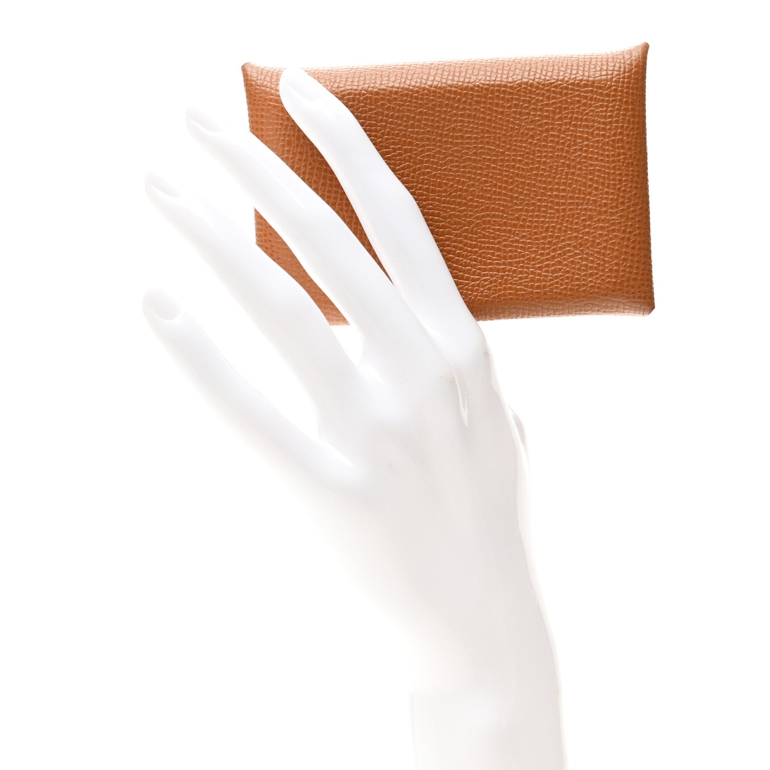 Hermes Epsom Calvi Card Case Gold 2 of 7