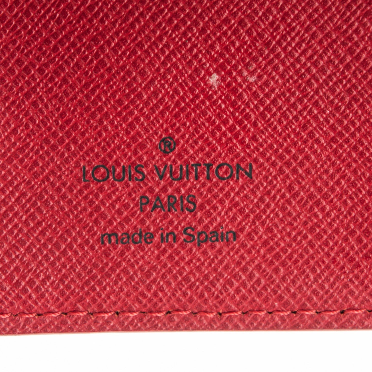 Epi Small Ring Agenda Cover Rouge