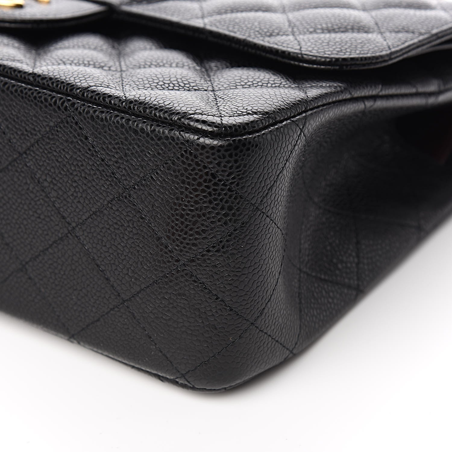 Chanel Caviar Quilted Jumbo Double Flap Black 9 of 10