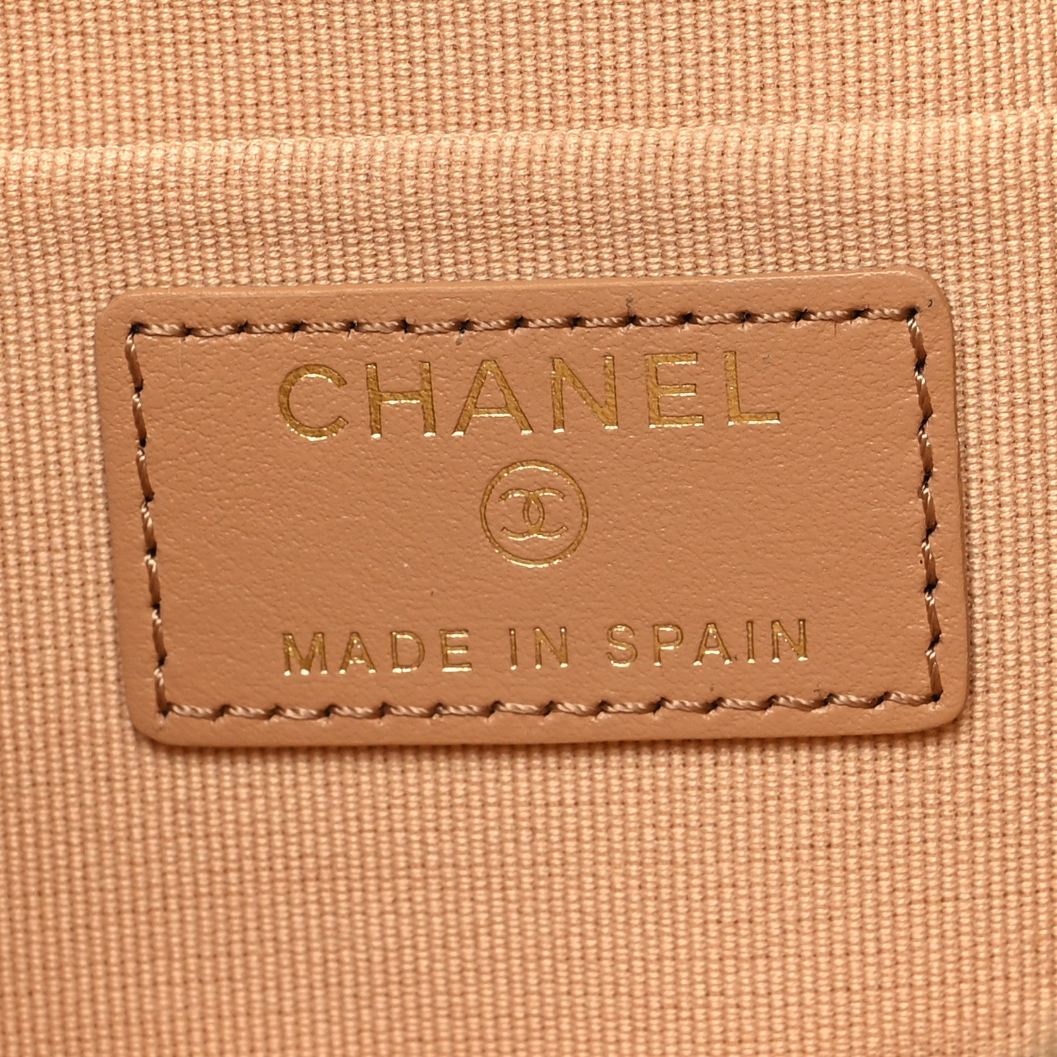 Chanel Caviar Quilted Coco Candy Small Cosmetic Case Beige 6 of 10