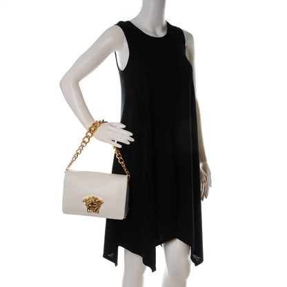 Versace Nappa Palazzo Sultan Shoulder Bag White 2 of 8
