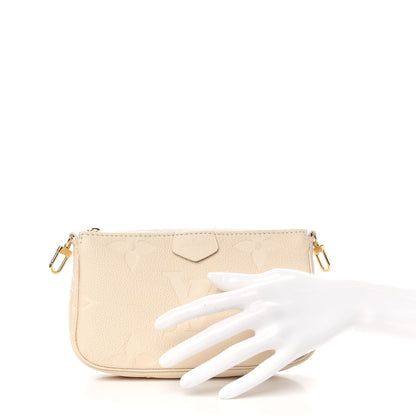 Louis Vuitton Empreinte Monogram Giant Multi Pochette Accessories Mini Pochette Cream 2 of 7