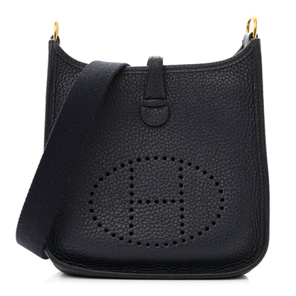 Hermes Taurillon Clemence Evelyne TPM Bleu Nuit 1 of 10