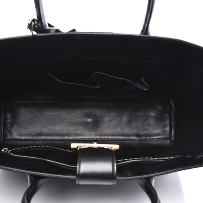Gucci Calfskin Medium Lady Buckle Top Handle Bag Black 4 of 13