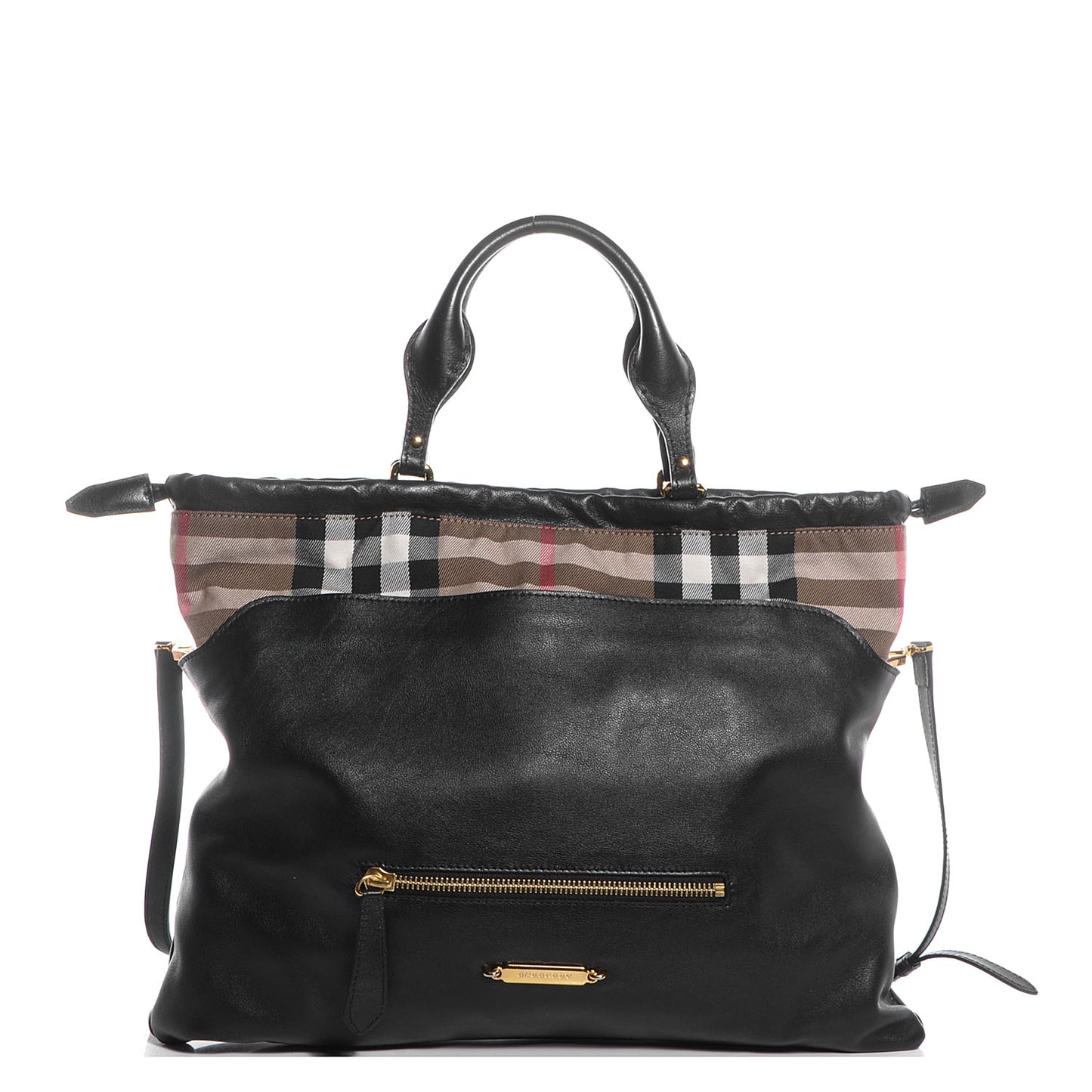 Calfskin House Check Big Crush Black
