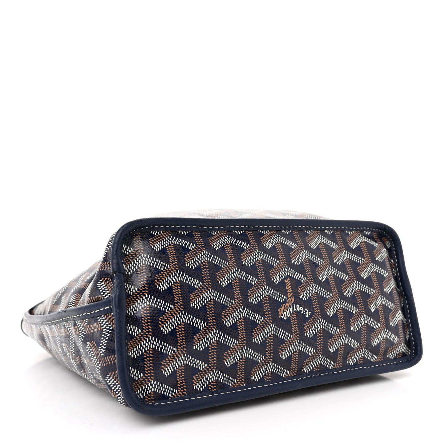 Goyardine Reversible Mini Anjou Navy