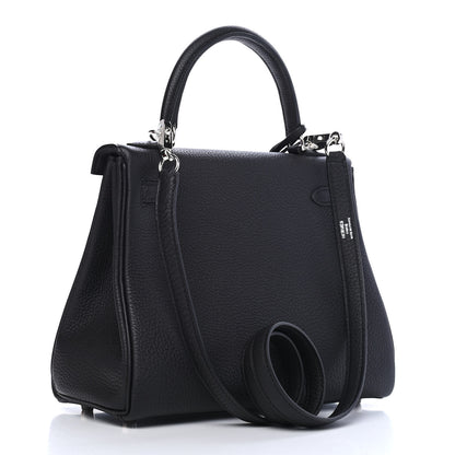 Hermes Togo Kelly Retourne 25 Black 2 of 9