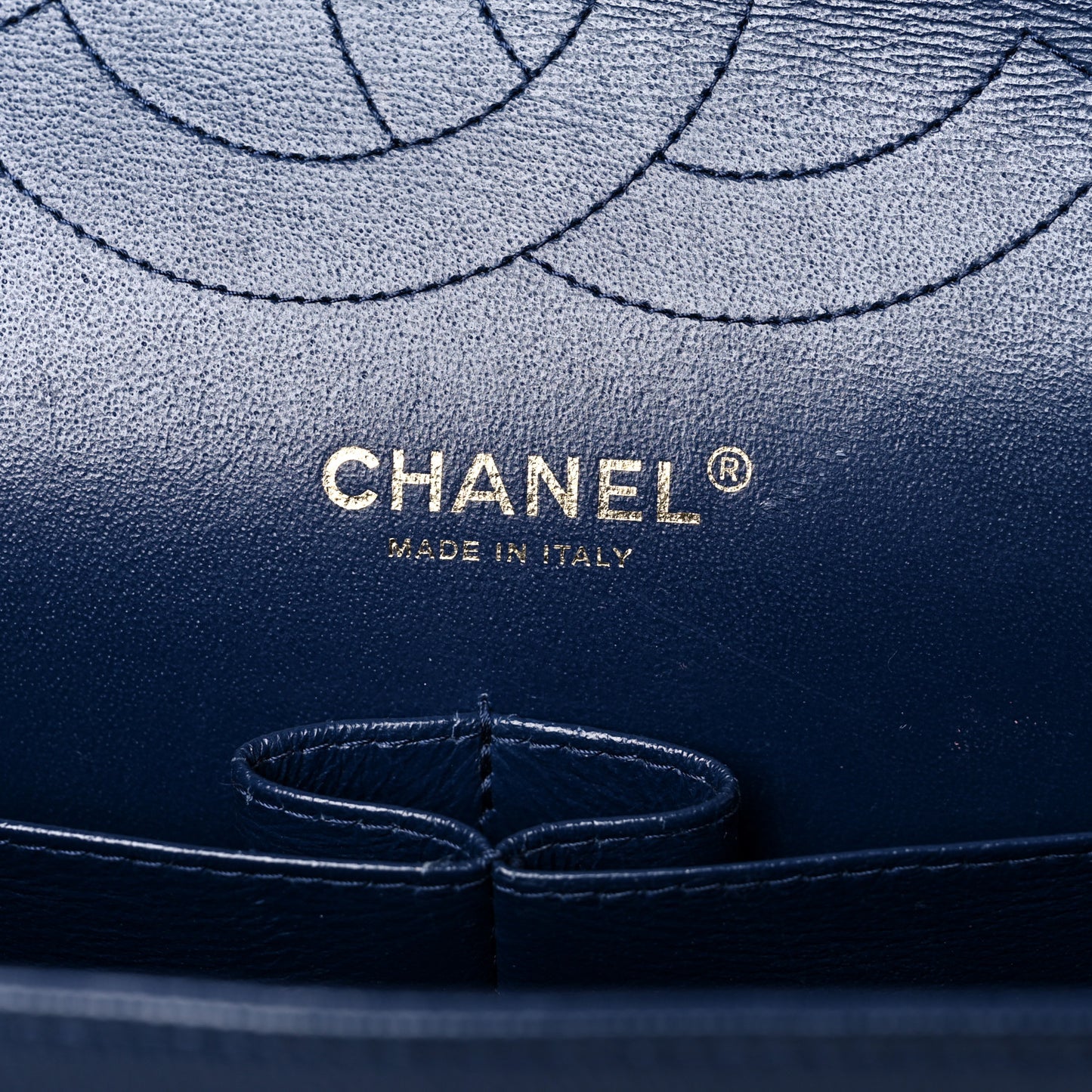 Caviar Quilted Jumbo Double Flap Blue