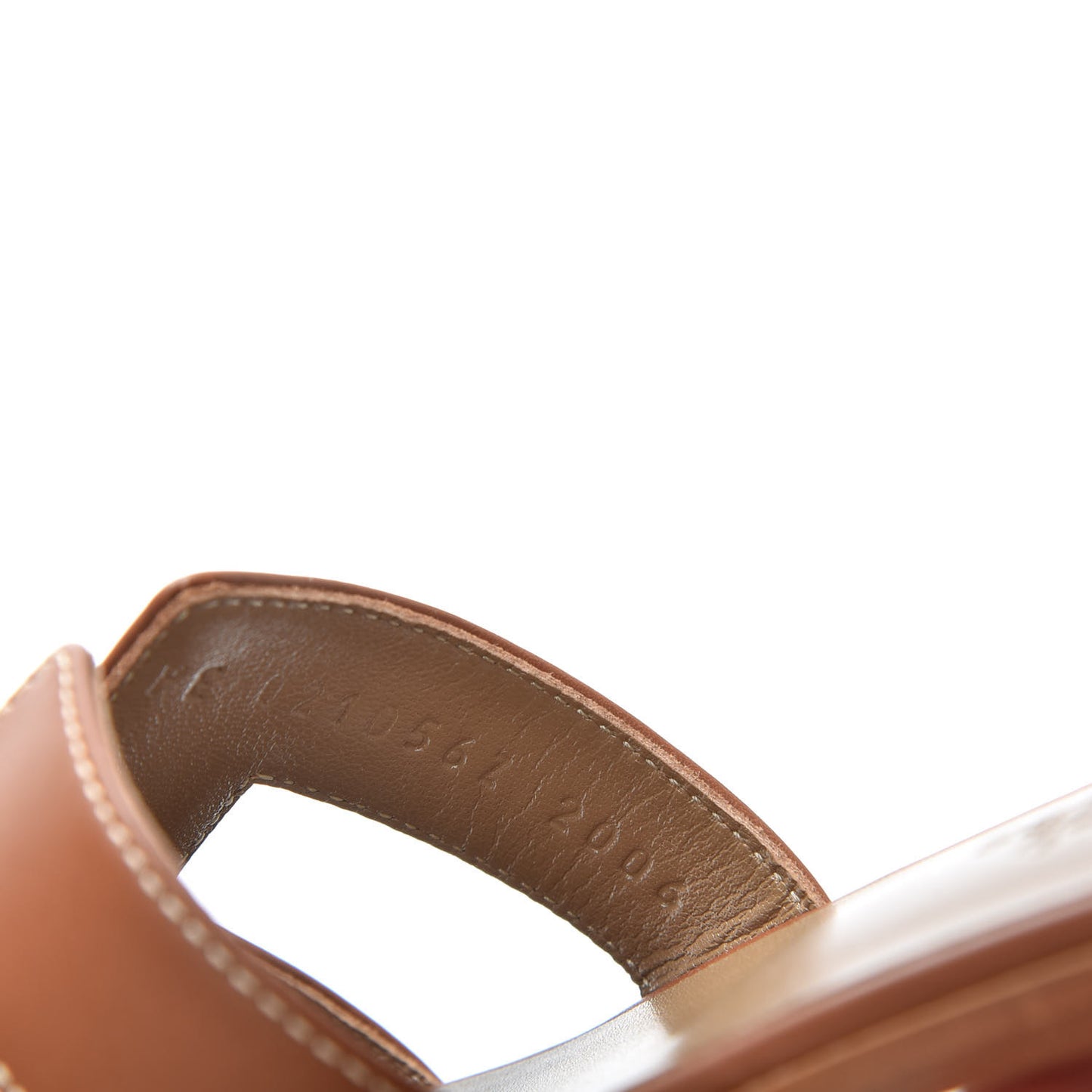 Box Calfskin Oran Sandals 35 Gold
