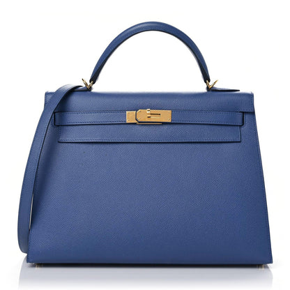 Hermes Epsom Kelly Sellier 32 Bleu Brighton 1 of 21