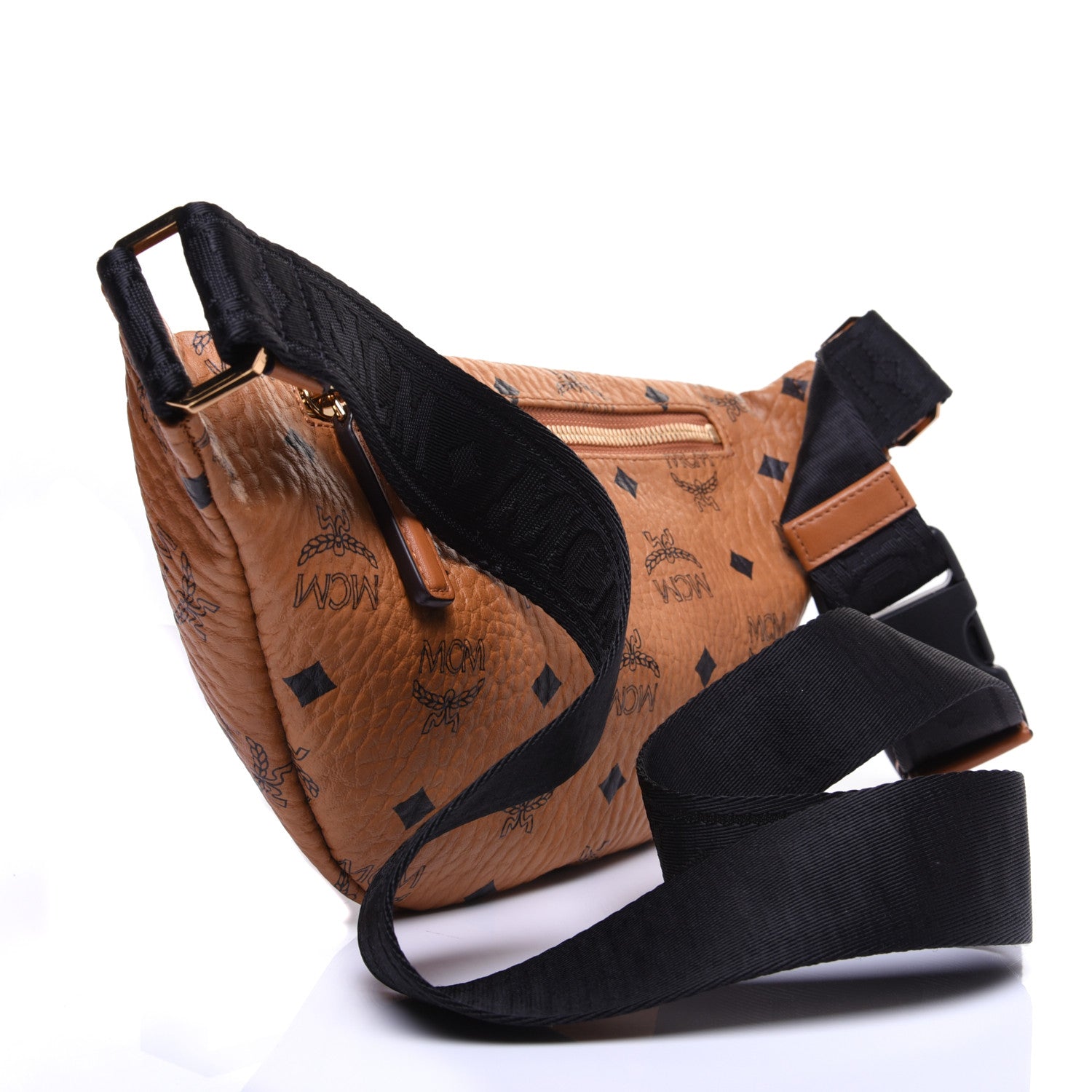 MCM Visetos Small Fusten Belt Bag Cognac 3 of 11