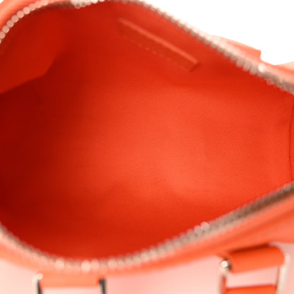 Louis Vuitton Grained Calfskin Aerogram Keepall XS Orange 5 of 9