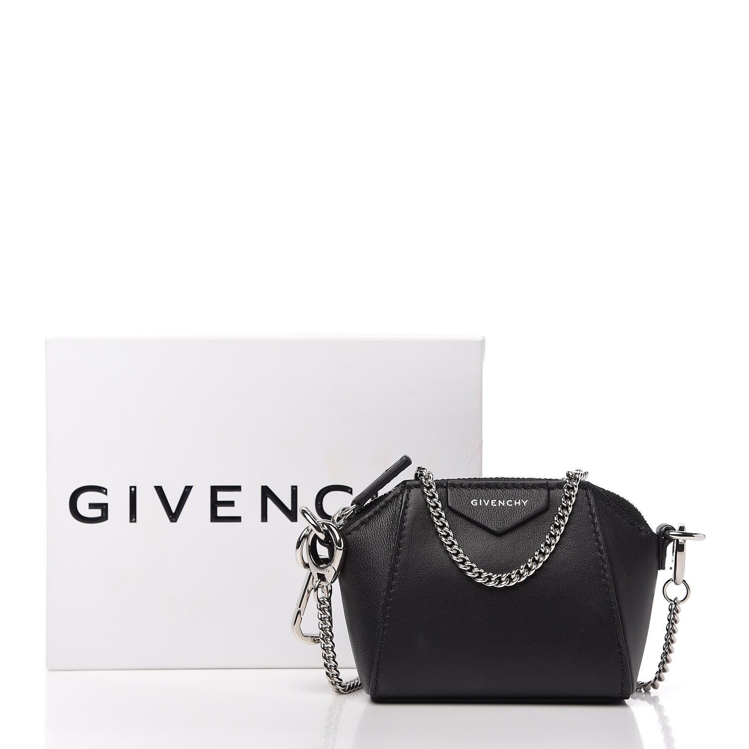 Givenchy Lambskin Baby Antigona with Chain Black 8 of 9