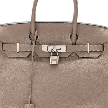 Hermes Taurillon Clemence Birkin 30 Gris Tourterelle 8 of 10