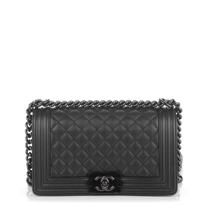 Chanel Caviar Quilted Medium Boy Flap So Black 1 of 7