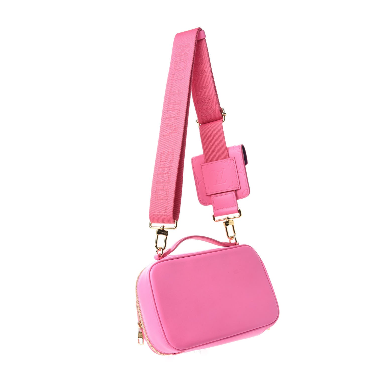 Louis Vuitton Calfskin Embossed Monogram Vuittamins Utility Crossbody Rose Violet 3 of 10