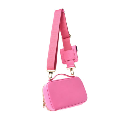 Louis Vuitton Calfskin Embossed Monogram Vuittamins Utility Crossbody Rose Violet 3 of 10