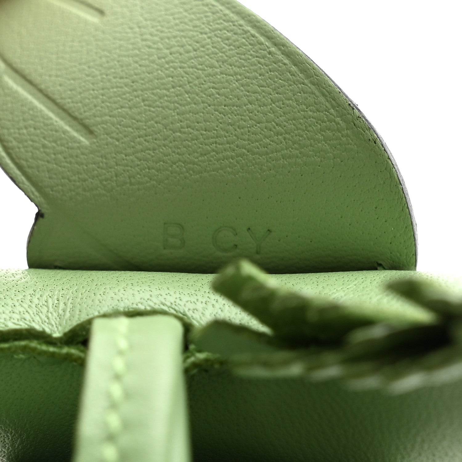 Hermes Milo Lambskin Grigri Rodeo Pegase Horse Bag Charm PM Vert Criquet 3 of 5