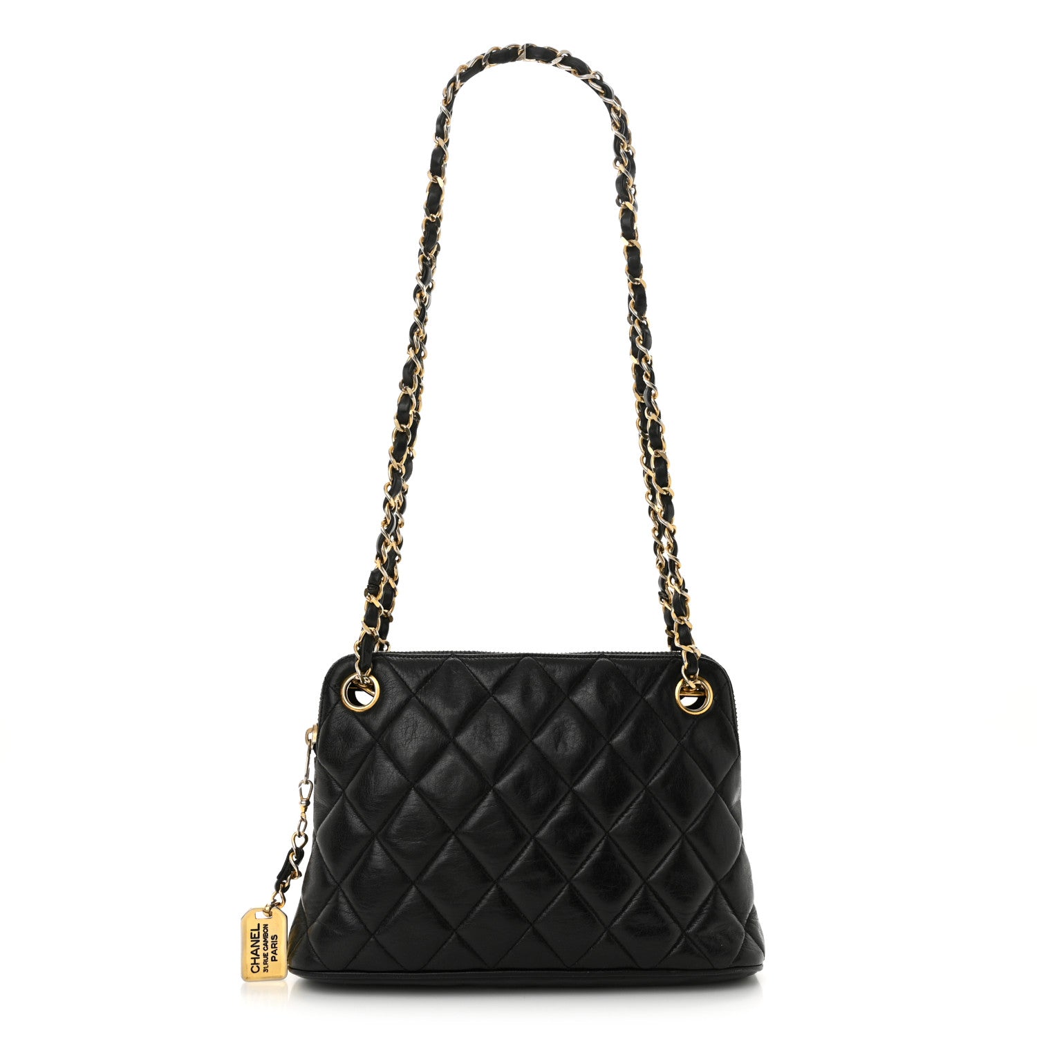 Chanel Lambskin Quilted Shoulder Bag Black 1 of 14