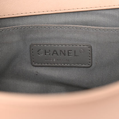 Chanel Calfskin Chevron Quilted Medium Boy Flap Beige 6 of 16