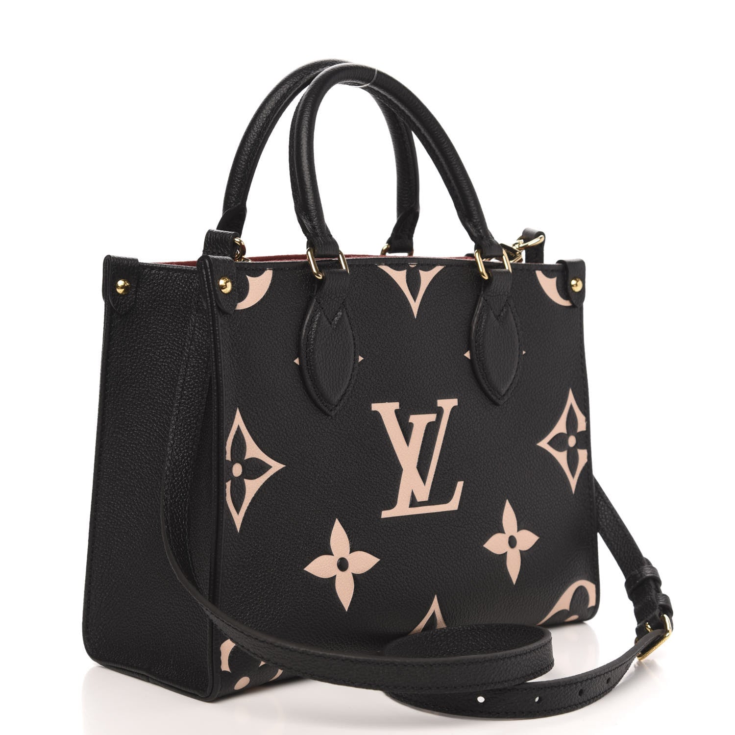 Louis Vuitton Empreinte Monogram Giant Onthego PM Black Beige 3 of 8