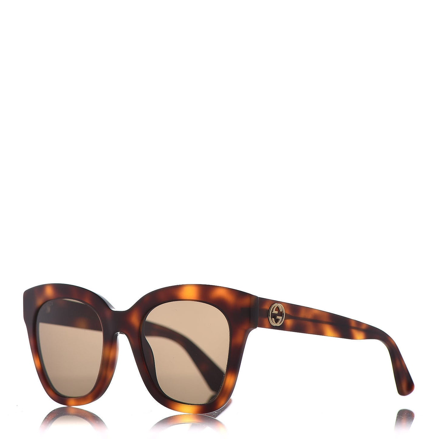 Acetate Square Frame Sunglasses GG0029S Tortoise