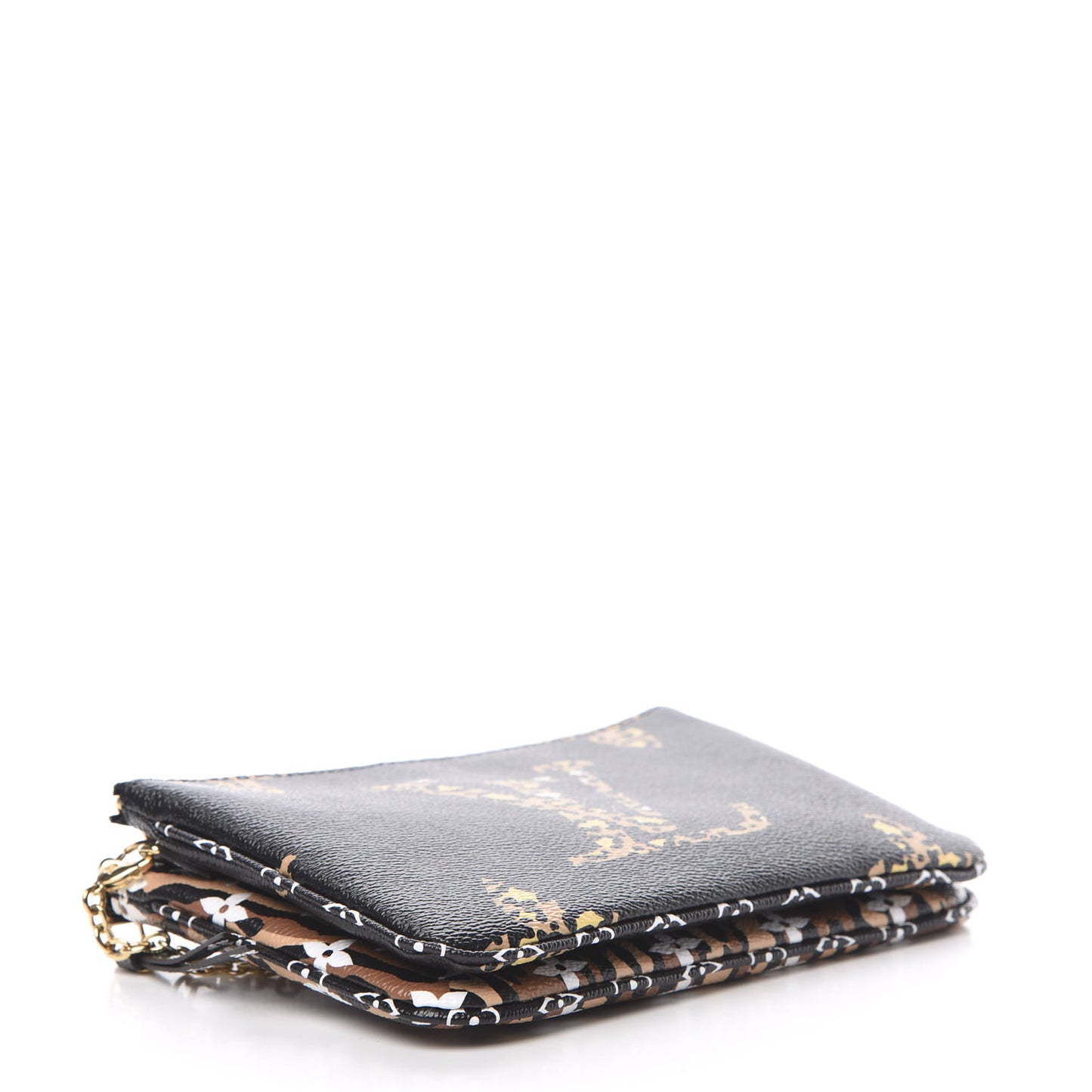 Monogram Giant Jungle Pochette Double Zip Black