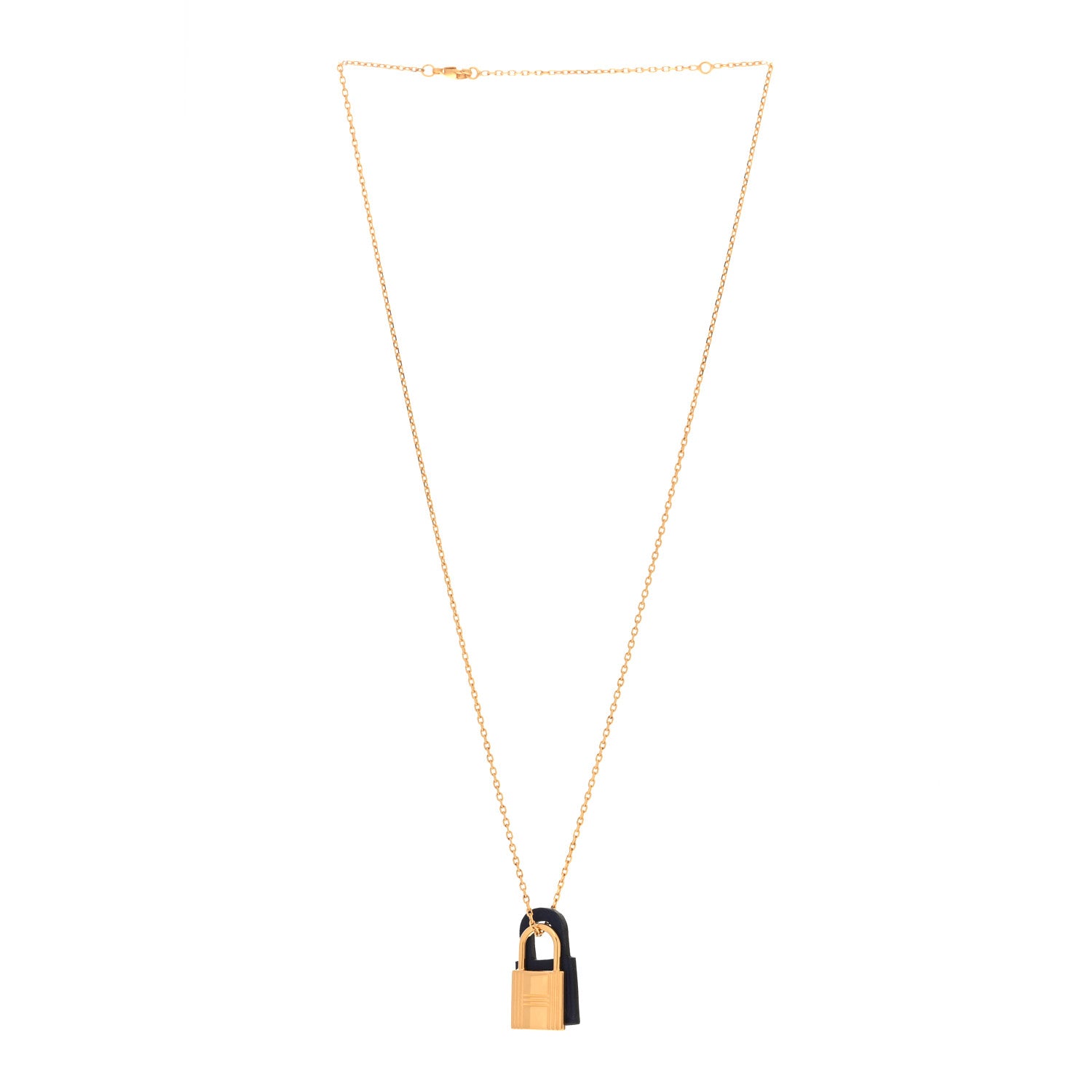Hermes Swift O'Kelly Pendant Necklace Deep Blue 3 of 7