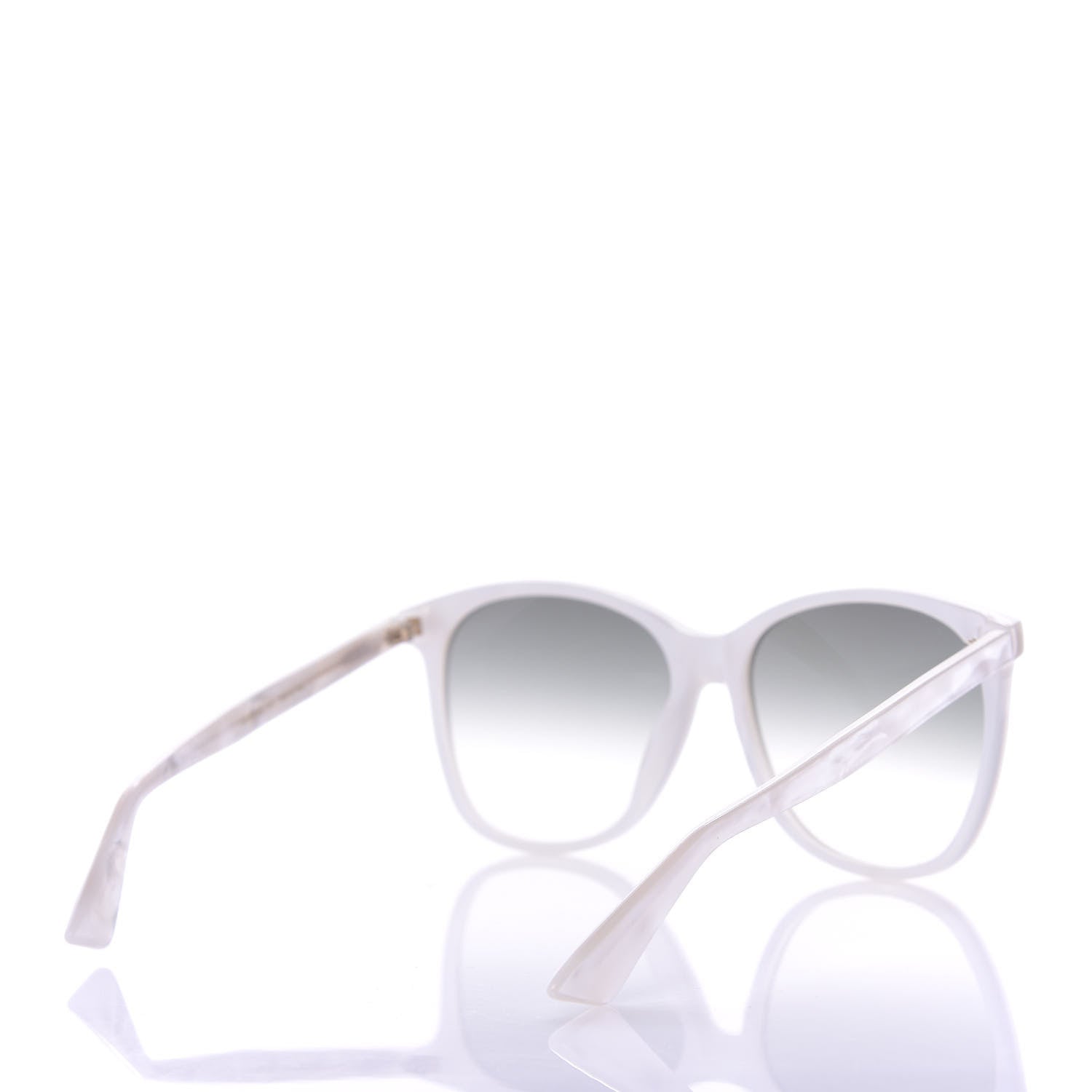 Gucci Acetate Round GG Sunglasses GG0024S Pearl 4 of 7