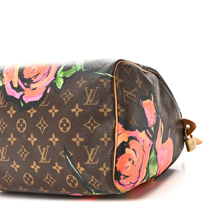 Louis Vuitton Monogram Roses Speedy 30 10 of 13