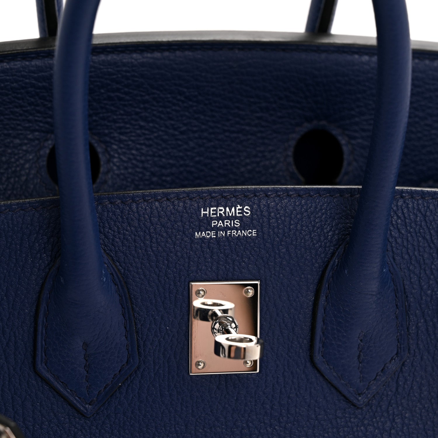 Hermes Taurillon Novillo Birkin 25 Bleu Saphir 6 of 13