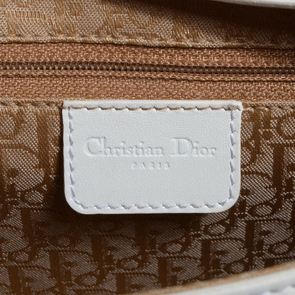 Christian Dior Leather Street Chic Columbus Ave Shoulder Bag White 6 of 10