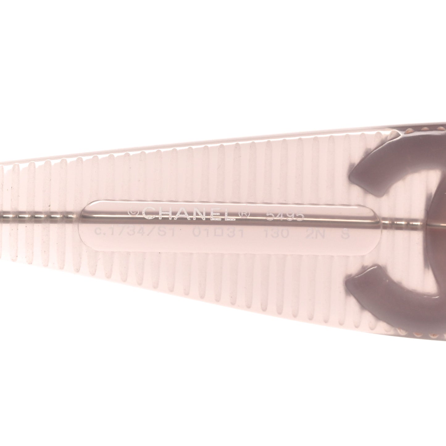 Acetate Shield Sunglasses 5495 Light Pink