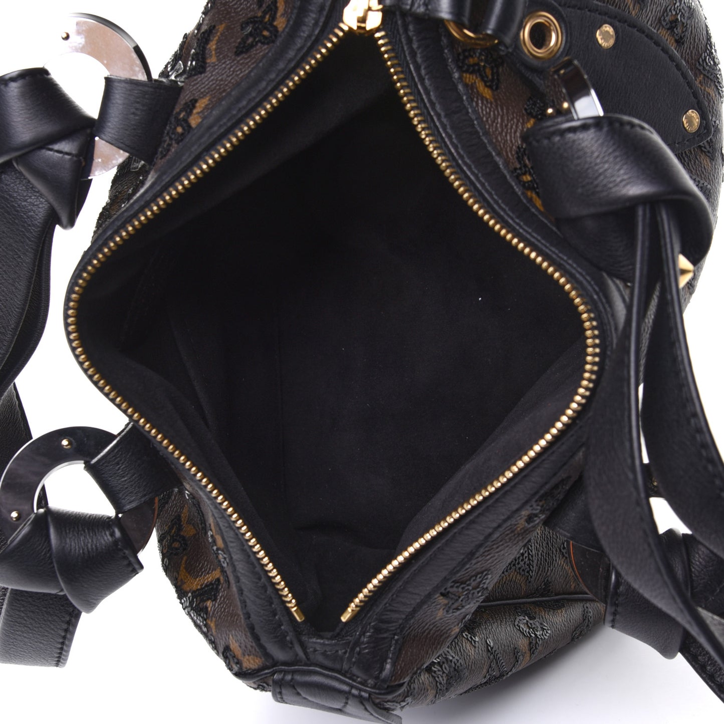 Monogram Sequins Eclipse Speedy 28 Black