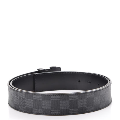 Louis Vuitton Damier Graphite 40mm LV Initiales Belt 110 44 3 of 11