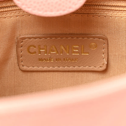 Chanel Caviar Quilted Petit Shopping Tote PST Pink 6 of 15