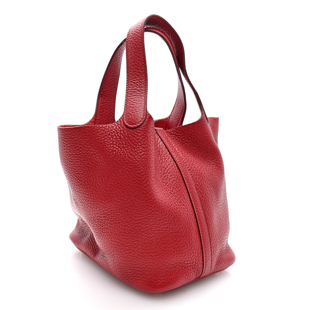 Hermes Taurillon Clemence Picotin Lock 18 PM Rouge Garance 3 of 10